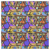 Judaic Gepersonaliseerd Fabrics - Mogen David Gift Stof (Swatch)