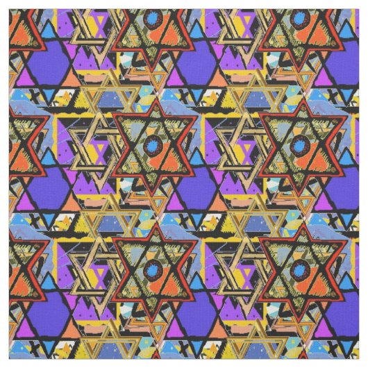 Judaic Gepersonaliseerd Stoffen - Mogen David Gift (Swatch)