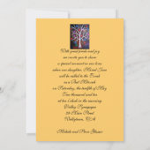 JUDAIC HAMSA BAT BAR MITZVAH INVITATIE KAART (Achterkant)