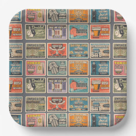 Judaic Party Bowls & Borden - Judaica Dining Papieren Bordje