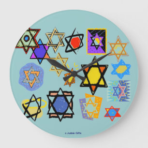 JUDAIC WALL CLOCKS - JEWISH VAKANTIE - BESTE GIFTS GROTE KLOK