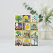 Judaica 12 Israëlische stammen Briefkaart (Staand voorkant)