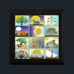 Judaica 12 Israëlische stammen Cadeaudoosje<br><div class="desc">Je bekijkt het Lee Hiller Design Collectie. Apparel,  Gifts & Collectibles Lee Hiller Photography of Digital Art Collectie. Je kunt haar Natuur fotografie uitzichten op http://HikeOurPlanet.com/ en haar wandelende blog volgen in Hot Springs National Park.</div>