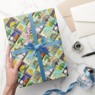 Judaica 12 Israëlische stammen drukken knip Cadeaupapier