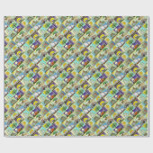 Judaica 12 Israëlische stammen maken kunst Cadeaupapier (Vlak)