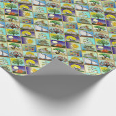 Judaica 12 Israëlische stammen maken kunst Cadeaupapier (Hoek)