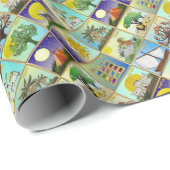 Judaica 12 Israëlische stammen maken kunst Cadeaupapier (Rol Hoek)