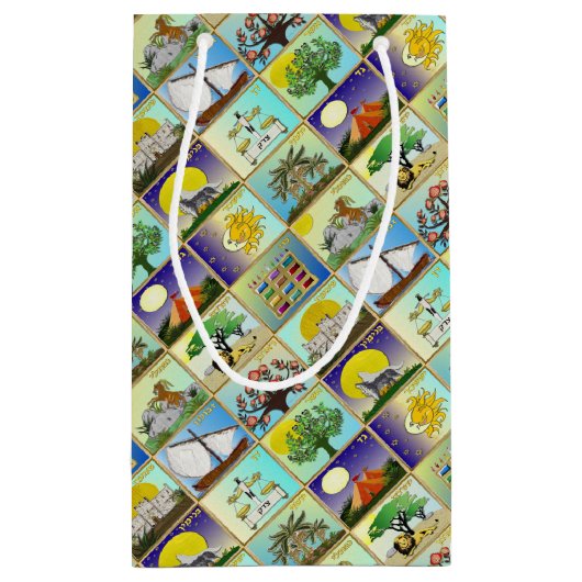 Judaica 12 Israëlische stammen maken kunst Klein Cadeauzakje (Achterkant)