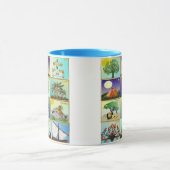 Judaica 12 Israëlische stammen maken kunst Mok (Midden)