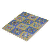 Judaica 12 Israëlische stammen maken kunst Tegeltje (Zijkant)