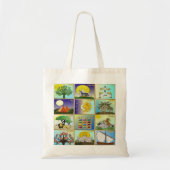 Judaica 12 Israëlische stammen maken kunst Tote Bag (Voorkant)