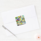 Judaica 12 Israëlische stammen maken kunst Vierkante Sticker (Envelop)