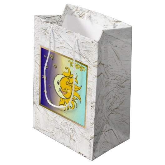 Judaica 12 Israëlische stammen Medium Cadeauzakje (Achterkant Gekanteld)