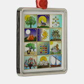 Judaica 12 Israëlische stammen Metalen Ornament (Rechts)