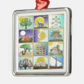 Judaica 12 Israëlische stammen Metalen Ornament (Links)