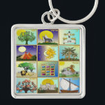 Judaica 12 Israëlische stammen Sleutelhanger<br><div class="desc">Je bekijkt het Lee Hiller Design Collectie. Apparel,  Gifts & Collectibles Lee Hiller Photography of Digital Art Collectie. Je kunt haar Natuur fotografie uitzichten op http://HikeOurPlanet.com/ en haar wandelende blog volgen in Hot Springs National Park.</div>