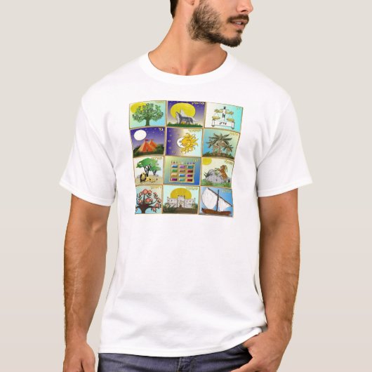 Judaica 12 Israëlische stammen T-shirt (Voorkant)