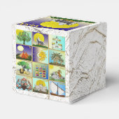 Judaica 12 stammen Israël Benjamin Favor Box Bedankdoosjes (Achterkant)