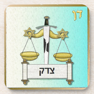 Judaica 12 Stammen Israël Dan Kunst Drankjes Onderzetter