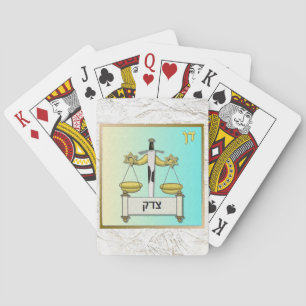Judaica 12 Stammen Israël Dan Kunst Pokerkaarten