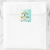 Judaica 12 Stammen Israël Dan Vierkante Sticker (Tas)