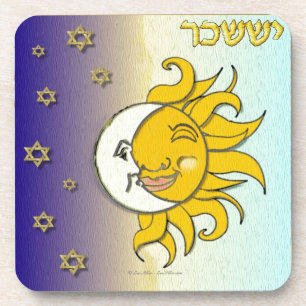 Judaica 12 stammen Israël Issachar Bier Onderzetter