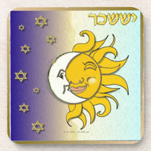 Judaica 12 Stammen Israël Issachar Kunst Onderzetter