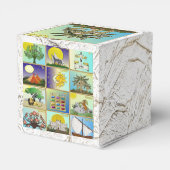 Judaica 12 stammen Israël Joseph Favor Box Bedankdoosjes (Achterkant)