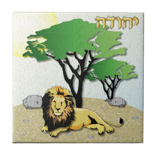 Judaica 12 Stammen Israël Juda Tegeltje