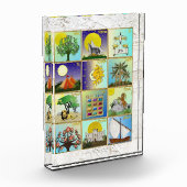 Judaica 12 Stammen van Israël Art Acryl Blok (Links)