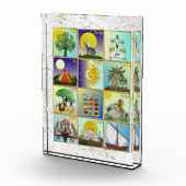 Judaica 12 Stammen van Israël Art Acryl Blok (Rechts)