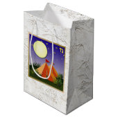 Judaica 12 stammen van Israël Art Gad Gift Bag Medium Cadeauzakje (Voorkant Gekanteld)