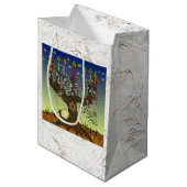 Judaica 12 stammen van Israel Art Panels Gift Bag Medium Cadeauzakje (Voorkant Gekanteld)