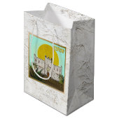 Judaica 12 Stammen van Israël Art Simeon Gift Bag Medium Cadeauzakje (Voorkant Gekanteld)