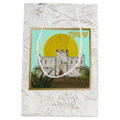 Judaica 12 Stammen van Israël Art Simeon Gift Bag Medium Cadeauzakje (Achterkant)