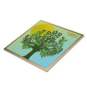 Judaica 12 stammen van Israel Asher Art print Tegeltje (Zijkant)