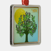 Judaica 12 stammen van Israel Asher Metalen Ornament (Rechts)