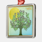 Judaica 12 stammen van Israel Asher Metalen Ornament (Links)
