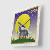 Judaica 12 stammen van Israel Benjamin Vierkante Klok (Hoek)