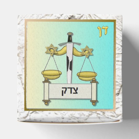 Judaica 12 stammen van Israël Dan Favor Box Bedankdoosjes (Bovenkant)
