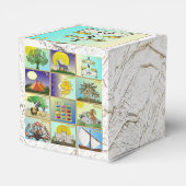 Judaica 12 stammen van Israël Dan Favor Box Bedankdoosjes (Achterkant)
