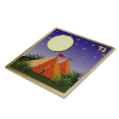 Judaica 12 stammen van Israel Gad Art print Tegeltje (Zijkant)