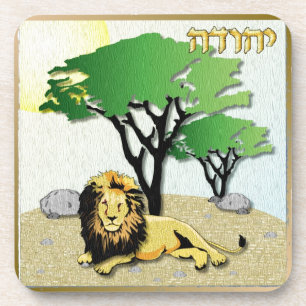 Judaica 12 Stammen van Israël Juda Drankjes Onderzetter