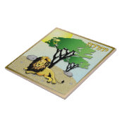 Judaica 12 stammen van Israel Judah Art print Tegeltje (Zijkant)