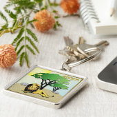 Judaica 12 stammen van Israel Judah Sleutelhanger (Zijkant)