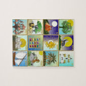 Judaica 12 stammen van Israël Kunst Legpuzzel (Horizontaal)