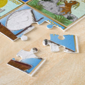 Judaica 12 stammen van Israël Kunst Legpuzzel (Zijkant)