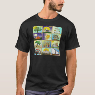 Judaica 12 Stammen Van Israël Kunstpanelen T-shirt