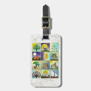 Judaica 12 Stammen Van Israël Kunstprint Bagagelabel
