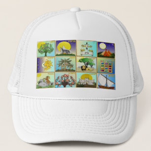 Judaica 12 Stammen Van Israël Kunstprint Trucker Pet
